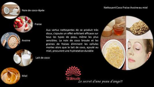 Nettoyant Coco Fraise Avoine au miel