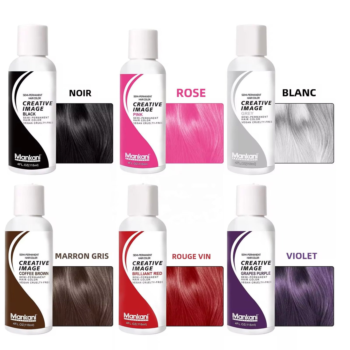 Teinture professionnelle pour cheveux