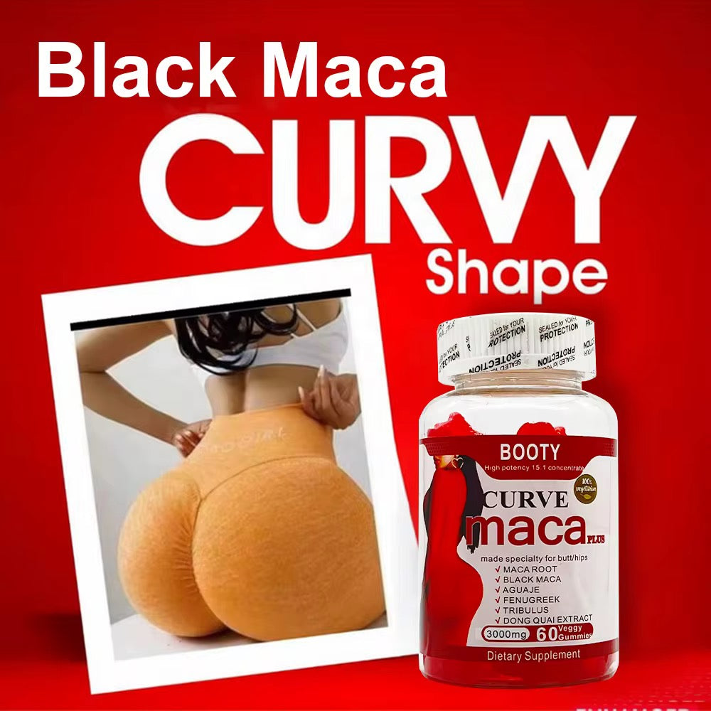 Pack Booty Maca Plus – Sérum, Crème et Gélules pour des Fesses et Hanches Voluptueuses